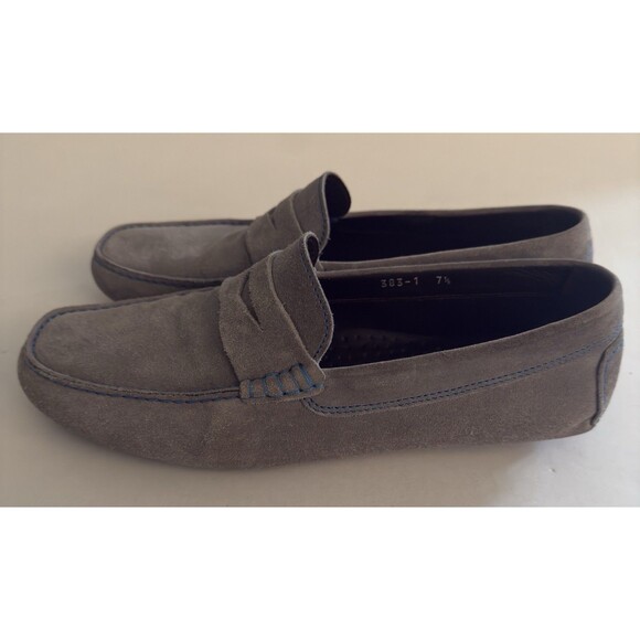 To Boot New York Derrick Driver Mens  Loafers Driver Shoes Grey Suede size 7.5 - Picture 5 of 13
